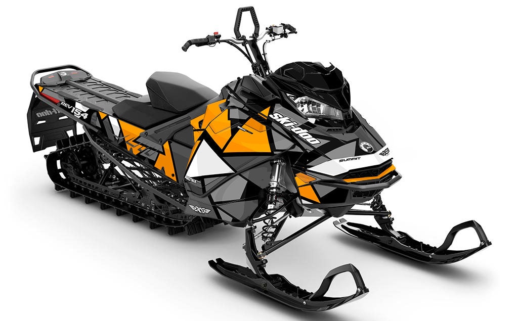 Antidote Orange Grey Ski-Doo REV Gen4 Summit Full Coverage Sled Wrap