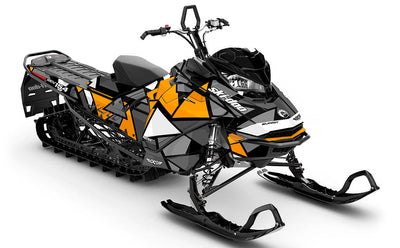 Antidote Orange Grey Ski-Doo REV Gen4 Summit Partial Coverage Sled Wrap