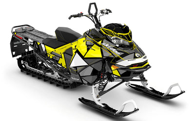 Antidote Yellow Grey Ski-Doo REV Gen4 Summit Full Coverage Sled Wrap