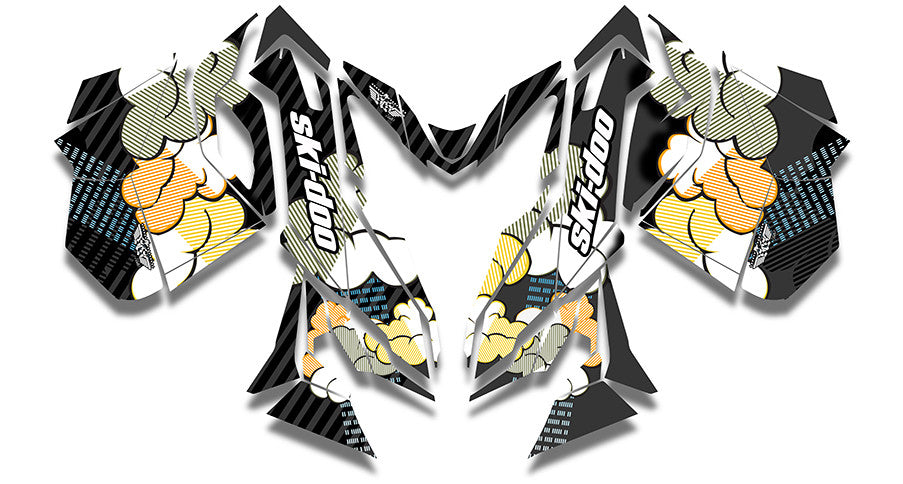 Acid Rain Ski-Doo REV-XM Sled Wrap - SCS Unlimited 