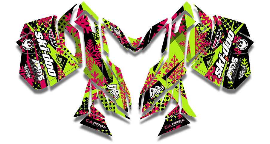 Ashley Chaffin Freeride Ski-Doo REV-XM Sled Wrap - SCS Unlimited 
