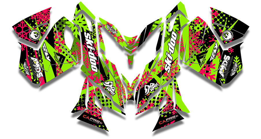 Ashley Chaffin Green Sled Wraps - SCS Unlimited 