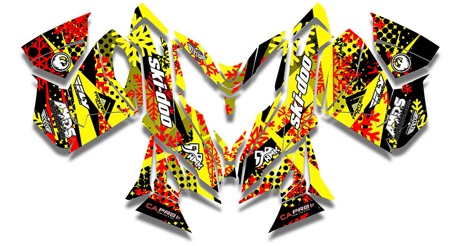 Ashley Chaffin Yellow Sled Wraps - SCS Unlimited 