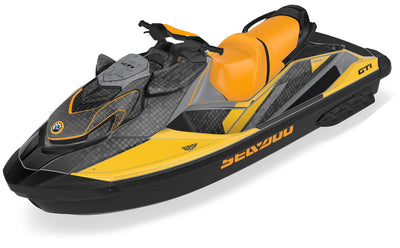Backsplash Orange Black Sea-Doo GTI Graphics