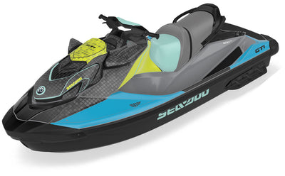Backsplash NuclearYellow Cyan Sea-Doo GTI Graphics