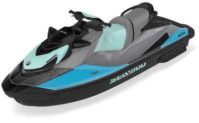 Backsplash NuclearYellow Cyan Sea-Doo GTI Graphics