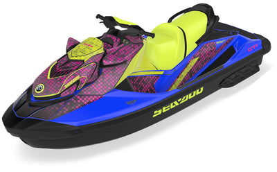 Backsplash DazzBlue Rhodamine Sea-Doo GTI Graphics