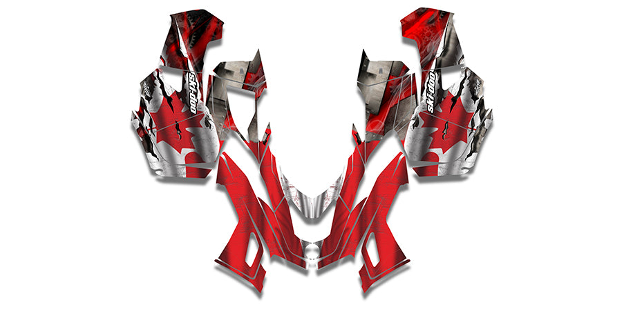 Canadian Colors Ski-Doo REV-XU Sled Wrap