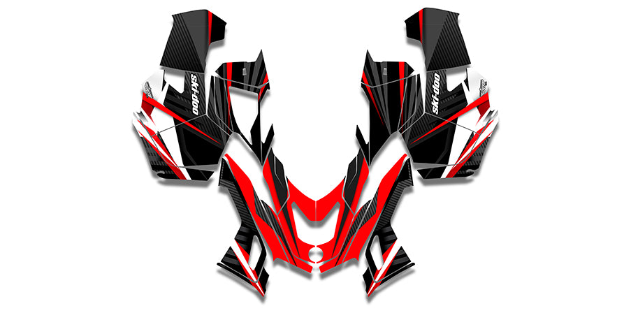 Carbon Ski-Doo REV-XU Sled Wrap