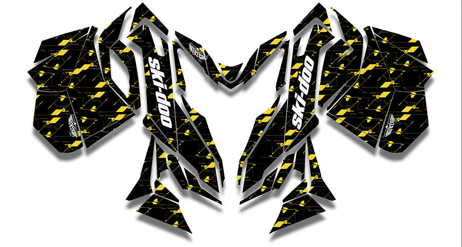 Circuit Board Ski-Doo REV-XM Sled Wrap - SCS Unlimited 