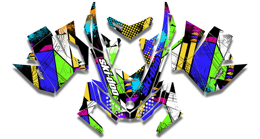 Color Burst Sled Wraps - SCS Unlimited 