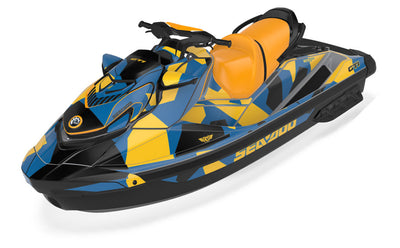 Covert Sea-Doo GTI Graphics BelizeBlue MilleYellow