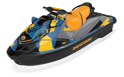 Covert Sea-Doo GTI Graphics BelizeBlue MilleYellow