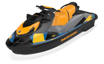 Covert Sea-Doo GTI Graphics BelizeBlue MilleYellow