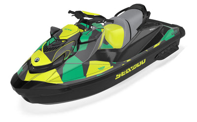 Covert Sea-Doo GTI Graphics QuetzalGreen NuclearYellow