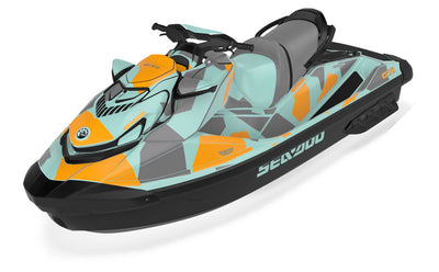 Covert Sea-Doo GTI Graphics NeoMint Orange