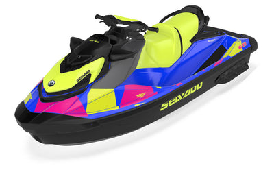 Covert Sea-Doo GTI Graphics DazzBlue Pink