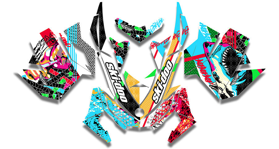 Danger Ski-Doo REV-XP Sled Wrap Decal