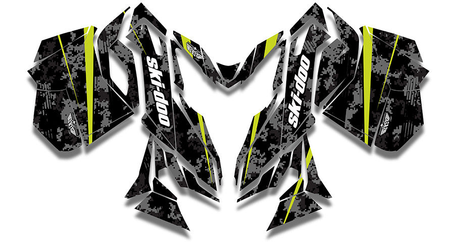 Digi Camo Ski-Doo REV-XM Sled Wrap - SCS Unlimited 