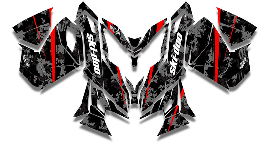 Digi Camo Sled Wraps - SCS Unlimited 