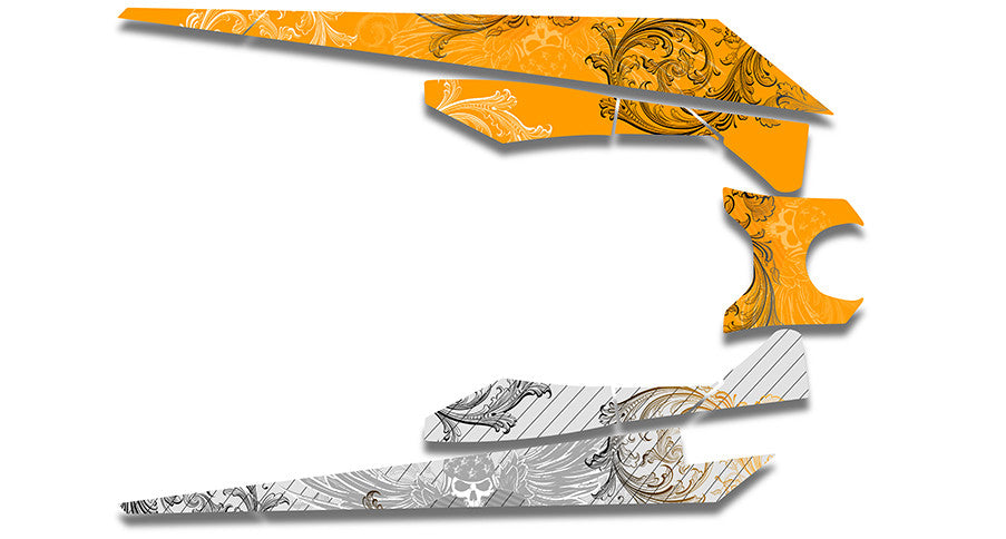 Easy Rider Orange Ski-Doo REV-XM Sled Wrap - SCS Unlimited 