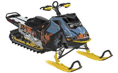 Fall Line Ski-Doo REV Gen5 Mountain Orange Scandi Partial Coverage