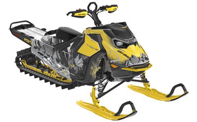 Fall Line Ski-Doo REV Gen5 Mountain Black VintageYellow Premium Coverage