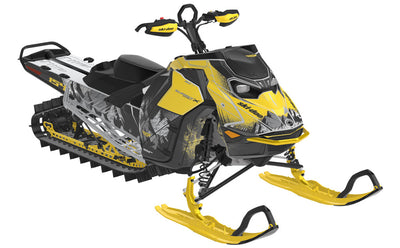 Fall Line Ski-Doo REV Gen5 Mountain Black VintageYellow Partial Coverage