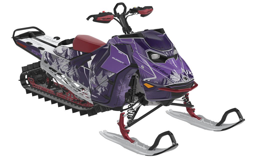 Fall Line Ski-Doo REV Gen5 Mountain Purple Grey Full Coverage