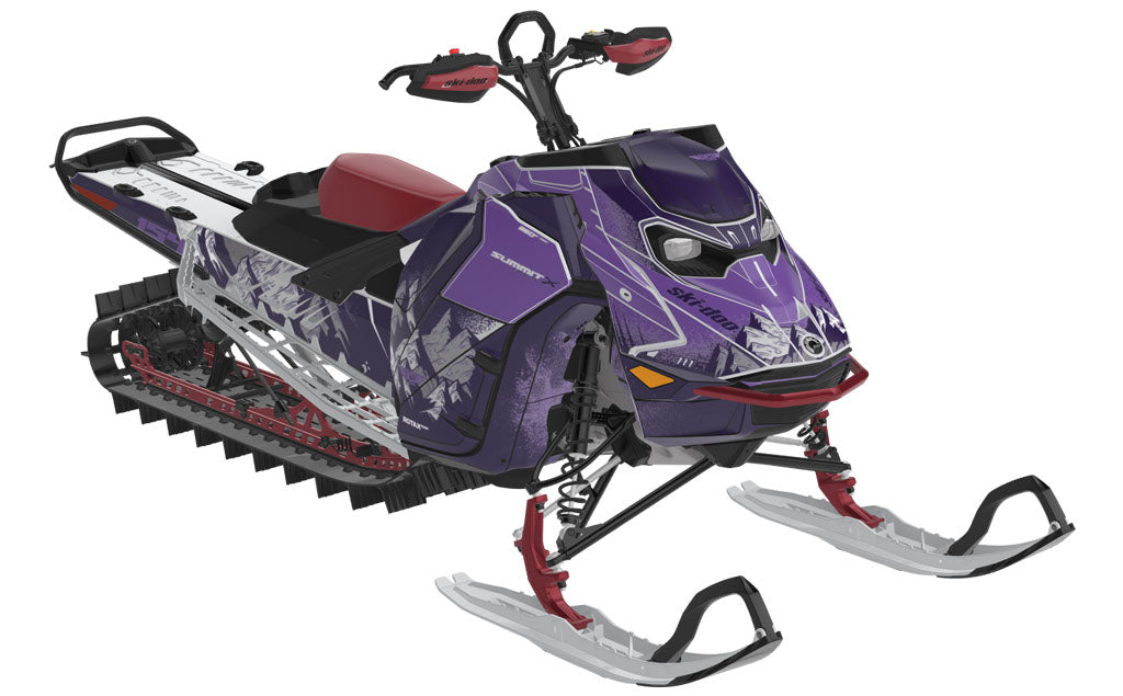 Fall Line Ski-Doo REV Gen5 Mountain Purple Grey Partial Coverage