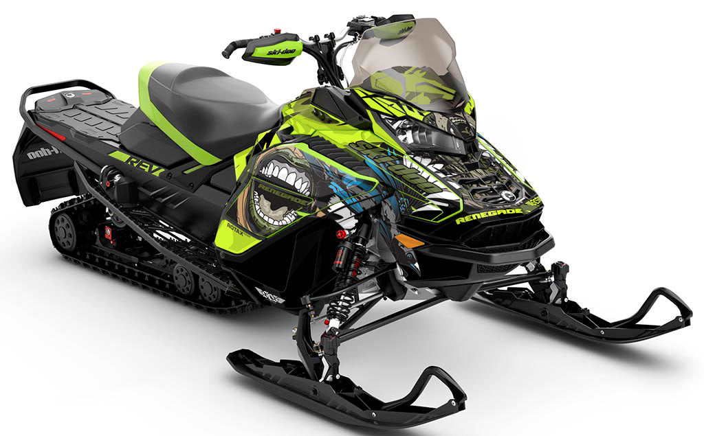 Flex White Army Ski-Doo REV Gen4 Wide Premium Coverage Sled Wrap