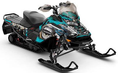 Flex LghtGrey Red Ski-Doo REV Gen4 Wide Full Coverage Sled Wrap