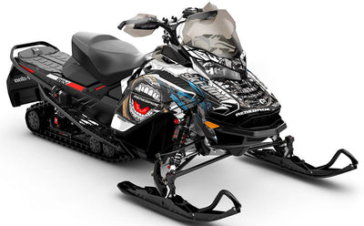 Flex LghtGrey Green Ski-Doo REV Gen4 Wide Premium Coverage Sled Wrap