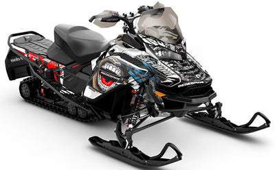 Flex LghtGrey Green Ski-Doo REV Gen4 Wide Full Coverage Sled Wrap