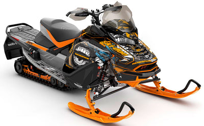 Flex Army Red Ski-Doo REV Gen4 Wide Premium Coverage Sled Wrap
