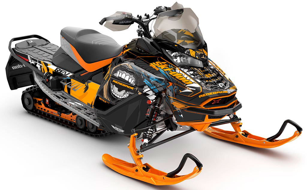 Flex Army Red Ski-Doo REV Gen4 Wide Full Coverage Sled Wrap