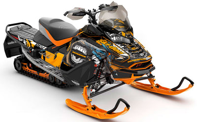 Flex Army Red Ski-Doo REV Gen4 Wide Full Coverage Sled Wrap