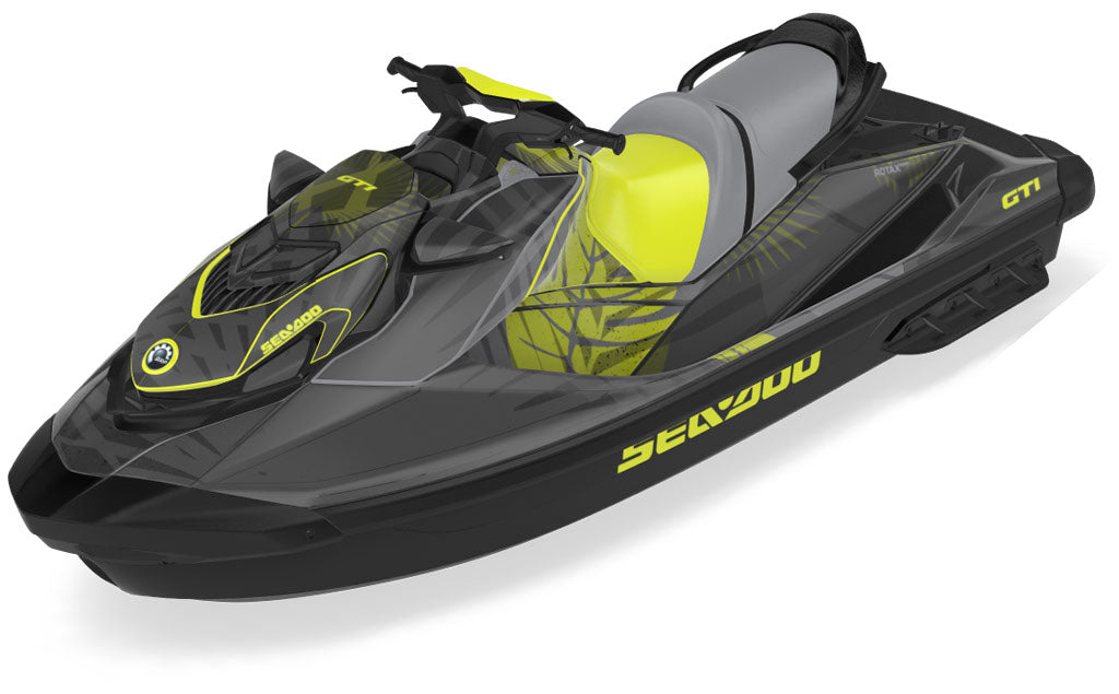 Flora White Reef Sea-Doo GTI Graphics