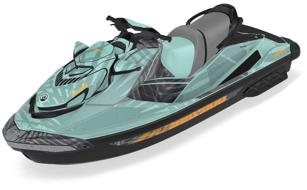 Flora OrangeCrush DrkGrey Sea-Doo GTI Graphics