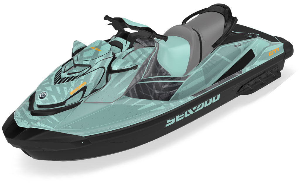 Flora OrangeCrush DrkGrey Sea-Doo GTI Graphics