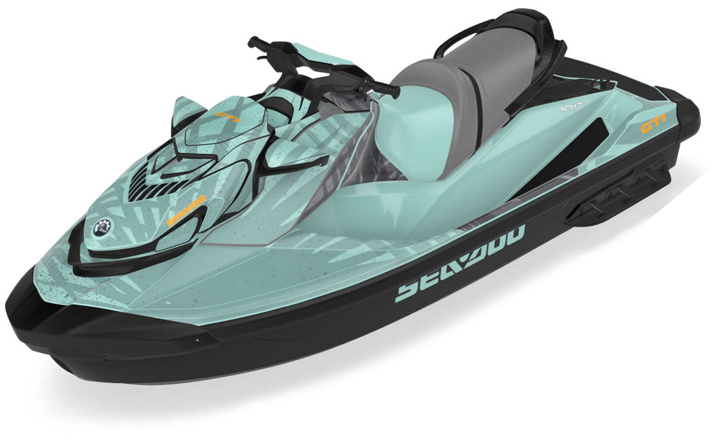 Flora OrangeCrush DrkGrey Sea-Doo GTI Graphics