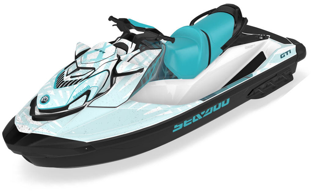 Flora DazzBlue NuclearYellow Sea-Doo GTI Graphics