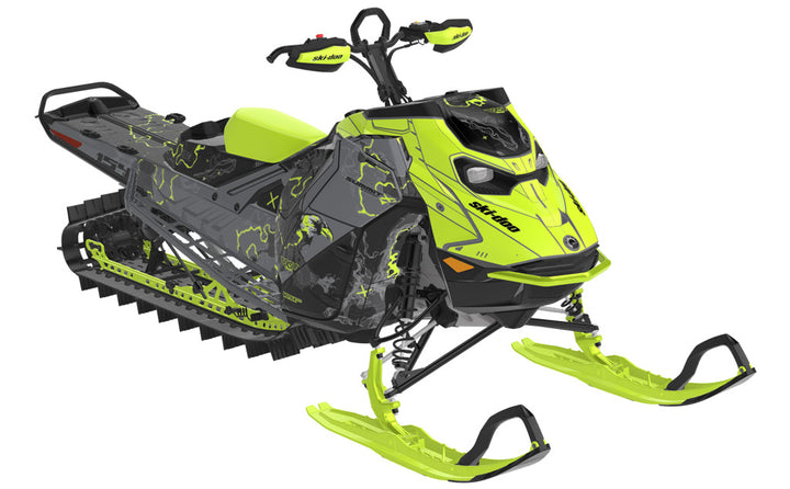 y*g様 BLADE スノーブレード グリーン/イエロー Freebird_ski-doo_REV-Gen5-sled