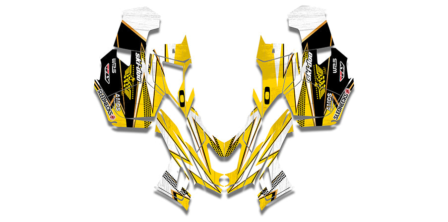 Frisby Gold Ski-Doo REV-XU Sled Wrap