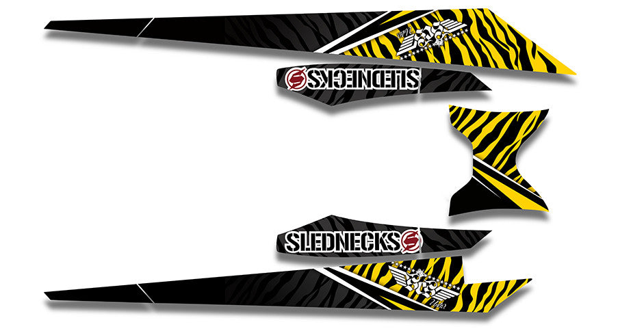 Heath Frisby Zebra Ski-Doo REV-XP Sled Wrap Decal