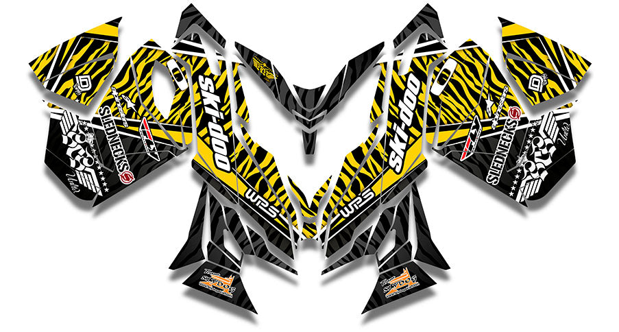 Heath Frisby Zebra | Ski-Doo REV-XS Sled Wrap