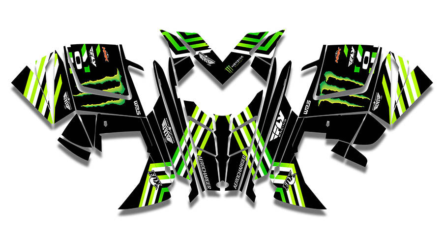 Frisby Monster Sled Wraps - SCS Unlimited 