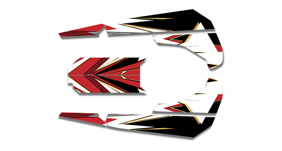 Frisby Gold Rush Sled Wraps - SCS Unlimited 