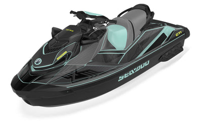 Hex Reef Black Sea-Doo GTI Graphics