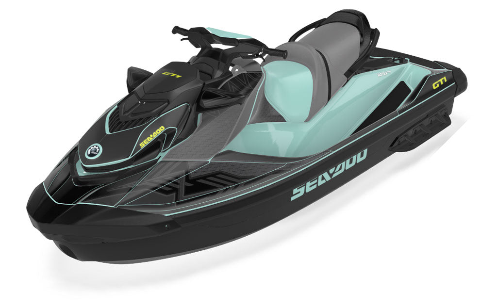 Hex Reef Black Sea-Doo GTI Graphics